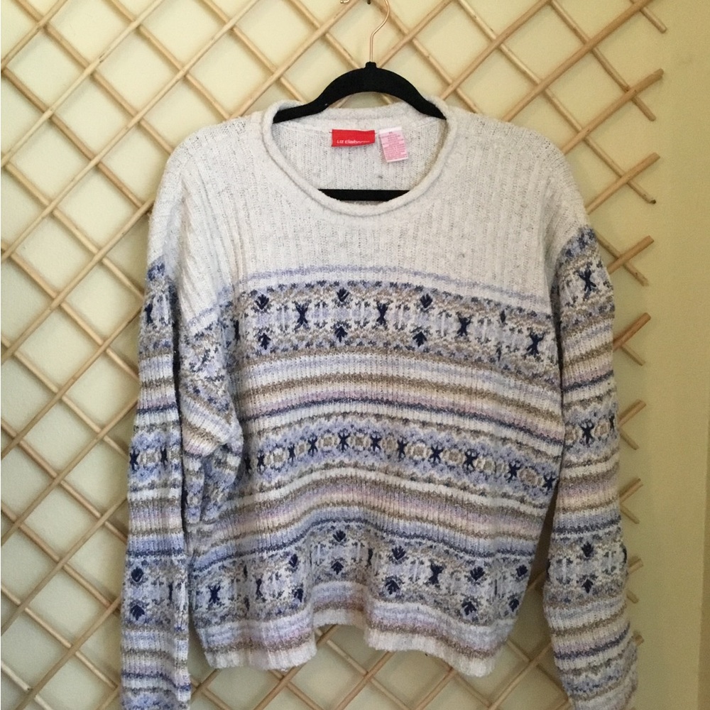 Liz Claiborne vintage size XL acrylic/cotton sweater